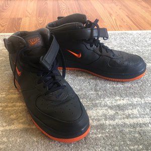 Nike Air Force 1 Mid NYC Obsidian Orange Men's Size 12